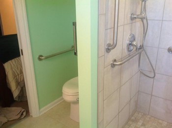 Bathroom upgrade for a disabled Veteran in Hampton VA