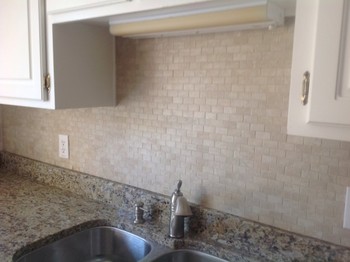 New Granite Counter Tops and Tile Back Splash Hampton, VA