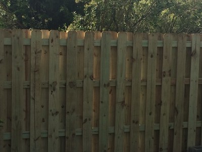 Shawdow Box Fence Installation